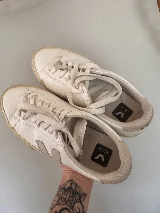 Veja Campo Sneaker Women US 6 EU 37 Extra White Natural Suede Chrome Free Leathe - Picture 7 of 8